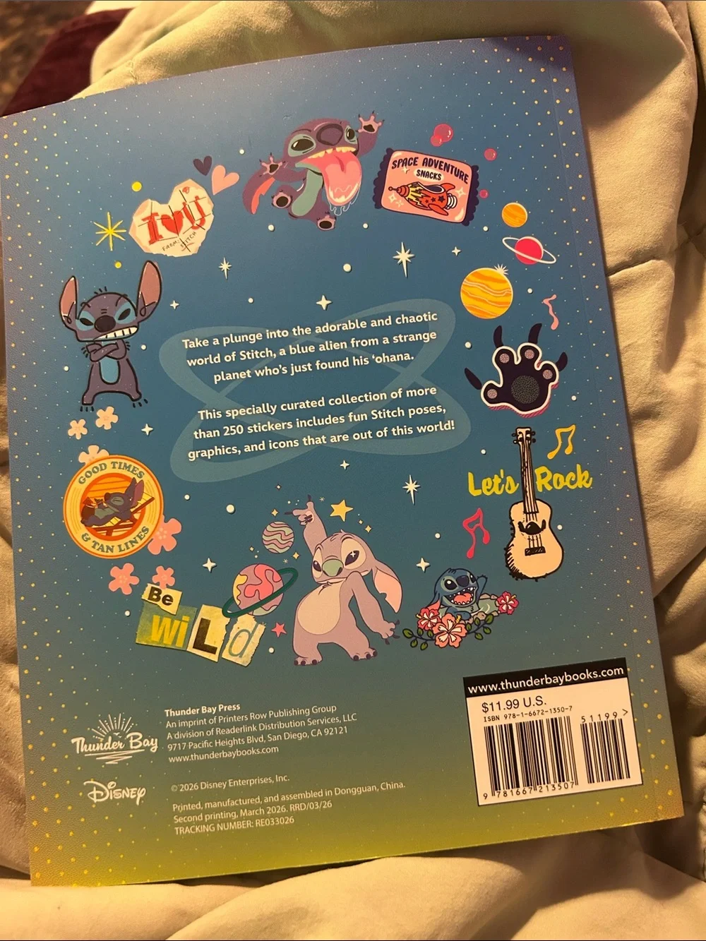 Disney Stitch Stickers - Blue, Yellow, Orange